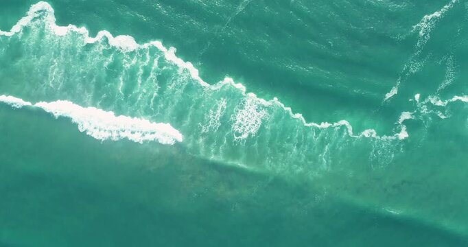 Top Down Aerial View of a Turquoise Ocean The Concept of a Calm Background