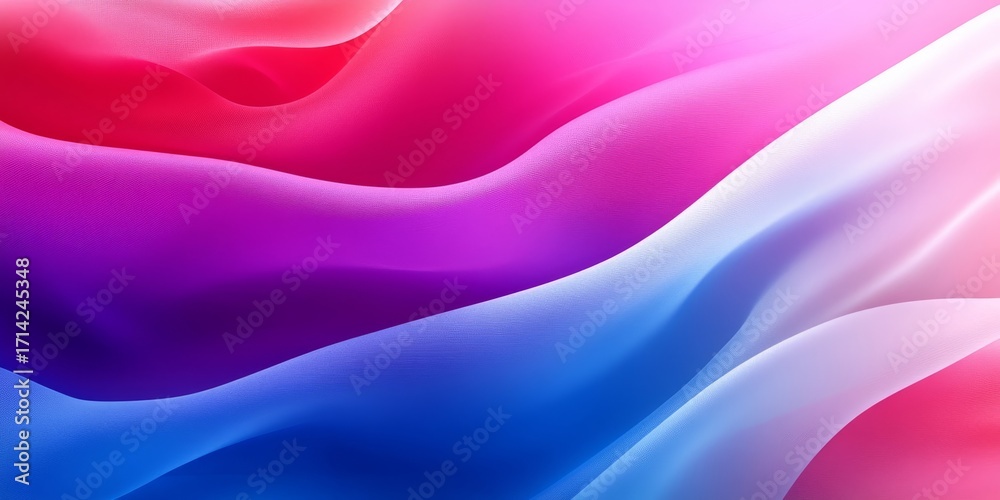 Canvas Prints vibrant fluid art backdrop featuring gradient waves and dreamy multicolored silk textures design