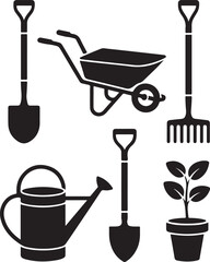 Gardening tools set for spring planting season fun