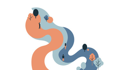 Fototapeta premium Blueprint for Conscious Living: Unlocking Your Pathway to Sustainable Wellness & Eco-Positive Growth