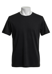 Isolate a classic T-shirt on a mannequin to show off the cut and texture of the material. Great for use in catalogs, online stores, and promotional materials.