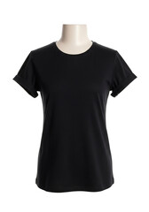 Isolate a classic T-shirt on a mannequin to show off the cut and texture of the material. Great for use in catalogs, online stores, and promotional materials.