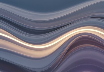 Obraz premium Abstract Wavy Background with Smooth Lines and Subtle Color Gradients Creates a Dreamy and Modern Aesthetic for Design Projects