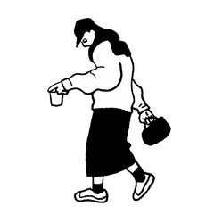 Fashion, Women, Fashionable, Sporty, Vector