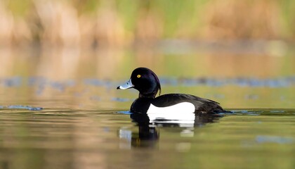 Duck on a calm pond