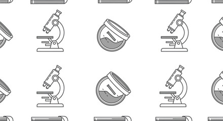 Repeating Pattern of Scientific Instruments.