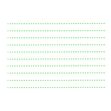 Green writing lines.