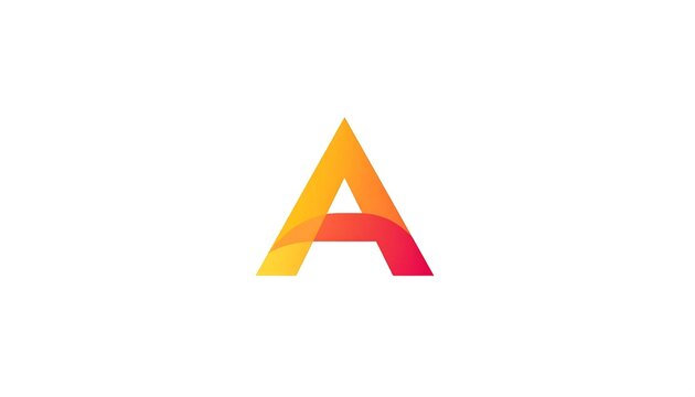 Abstract letter A logo design (1)