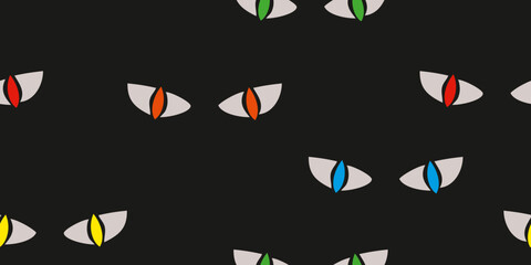 Mysterious Eyes on a Dark Night