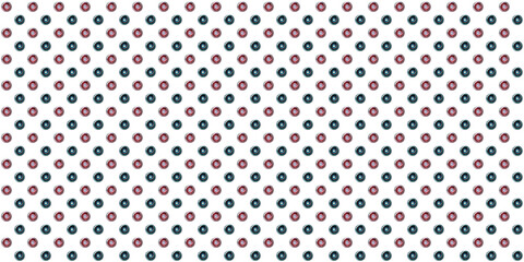 Repeating spiral vortex ornament on white.
Repeating spiral vortex patterns in blue and red alternate on a white background. 