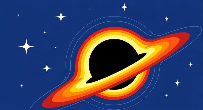 Black Hole in Space.