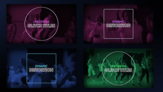 Lined Media Glitch Titles