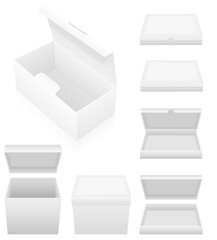 packing box cartoon stock vector illustration isolated on white background