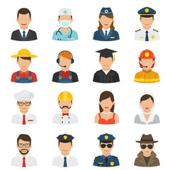 Vector illustration design various jobs