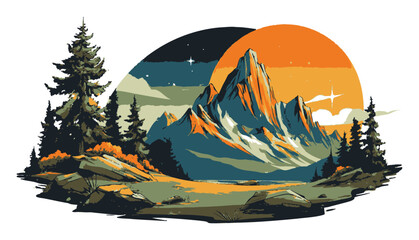 Adventurous Journey Through Desert and Mountain Landscapes at Sunset