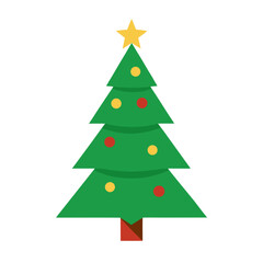 Fototapeta premium christmas tree vector illustration