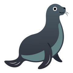 vector illustration of a seal