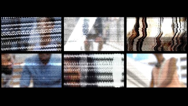 Old TV Distorted Transitions