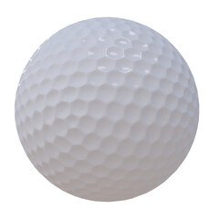 Golf American ball isolated transparent background 3d rendering
