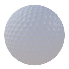 Golf American ball isolated transparent background 3d rendering
