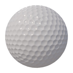 Golf American ball isolated transparent background 3d rendering

