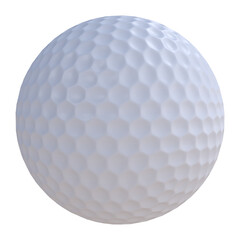 Golf American ball isolated transparent background 3d rendering
