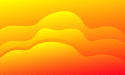 Abstract orange liquid background. Vector illustration