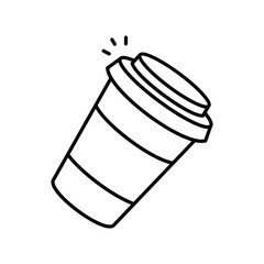 Cafeteria Black Thin Line vector Icon