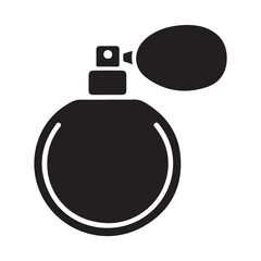 Elegant perfume atomizer black and white design