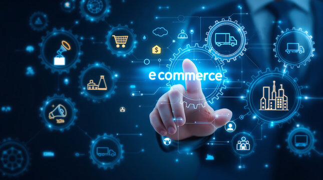 Ecommerce digital marketing strategy online business solutions and retail technology for growth success - Powered by Adobe