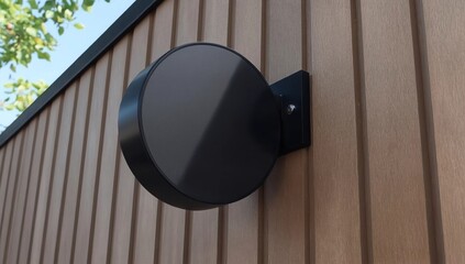 Signboard shop Mock up Circle shape