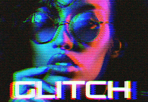 RGB Color Glitch Effect
