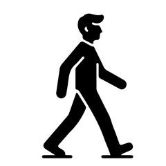 People Walking Vector Icon