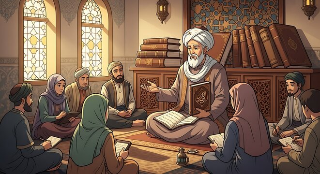 Islamic Scholar Teaching. (1)