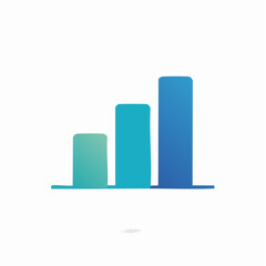 Visual Representation of Growth and Data Trends Depicted Through Colorful Column Chart
