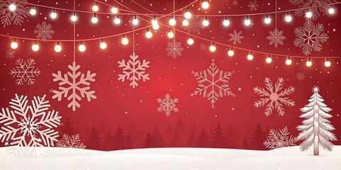 Festive Christmas and winter holiday presentation background.