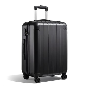 Black hard-shell luggage