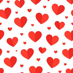Valentine Seamless Hearts Pattern.