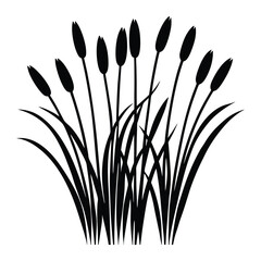 A fresh bouquet of spring grass and flowers is isolated on a white background, representing nature's growth in the season