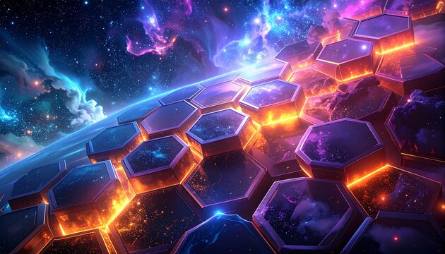Cosmic Hexagonal Grid