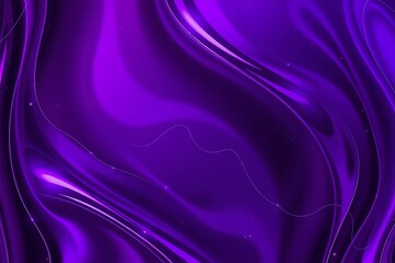 Obraz premium Generative AI: Abstract Purple Fluid Forms and Lines.