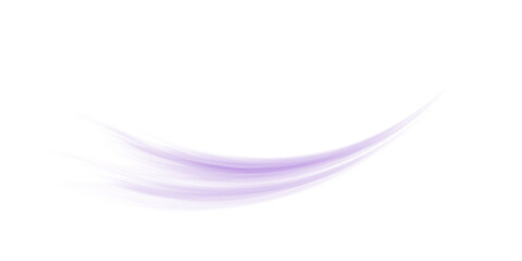 Purple Air Flow Wave with Swirl and Motion Blur on Transparent Background