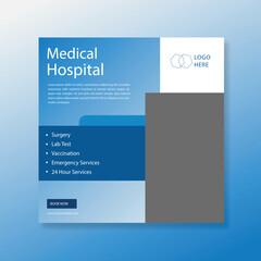 Versatile Abstract Professional Hospital Medical Health Poster Vector Template Vector Shape Design