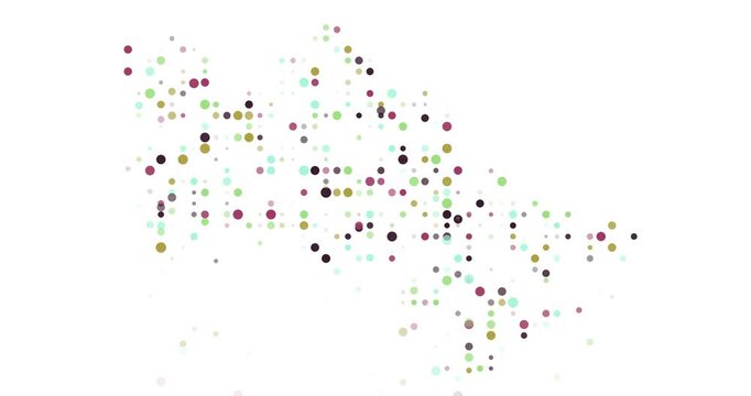 Surreal Circles Swarm to Form Turkmen Generative Silhouette
