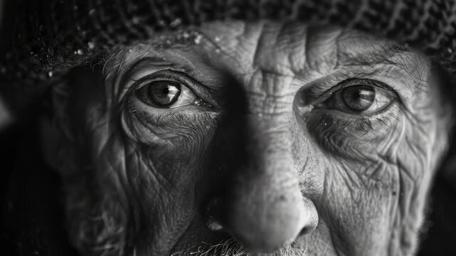 Older gentleman with creases and lines
