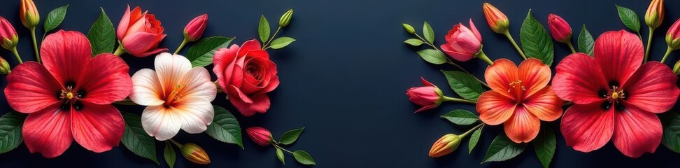 Luxury floral arrangement, exotic blooms, rich colors, sophisticated, close up, impact