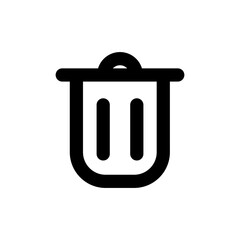 Biểu tượng thùng rác. Biểu tượng vector outline. File SVG.