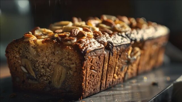 Melt-in-your-mouth cinnamon nut bread, a delightful dessert or snack that's both indulgent and wholesome.