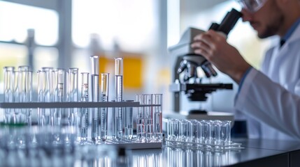 The light of science in the laboratory