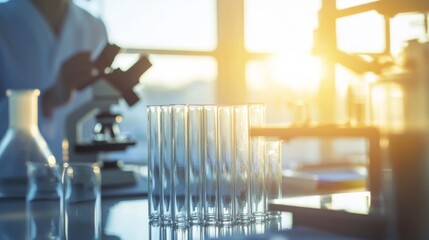 The light of science in the laboratory